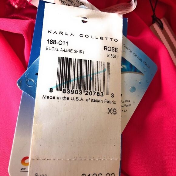 Karla Colletto Buckle A-Line Bikini Skirt nwt - Picture 7 of 9